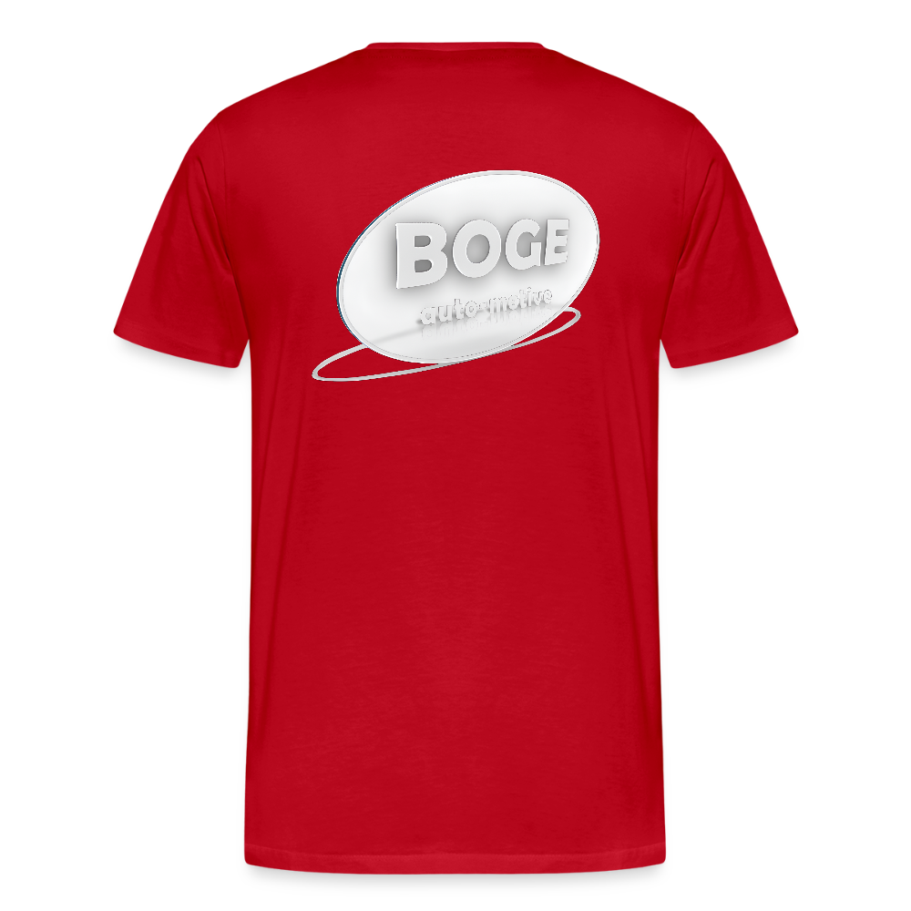 BOGE auto-motive wear – Organic Relaxed Men's T-Shirt Made in EU - red