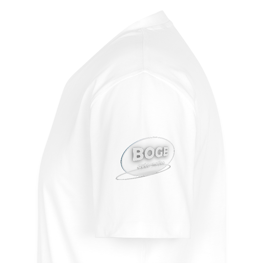BOGE Auto-Motive – RETRO Powered by BOGE - Men's Organic V-Neck T-Shirt - white