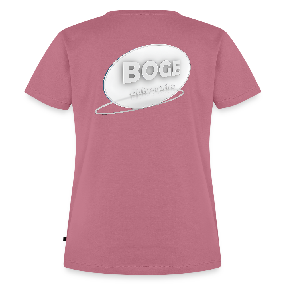 BOGE auto-motive wear – Organic Relaxed Woman T-Shirt Made in EU - mauve