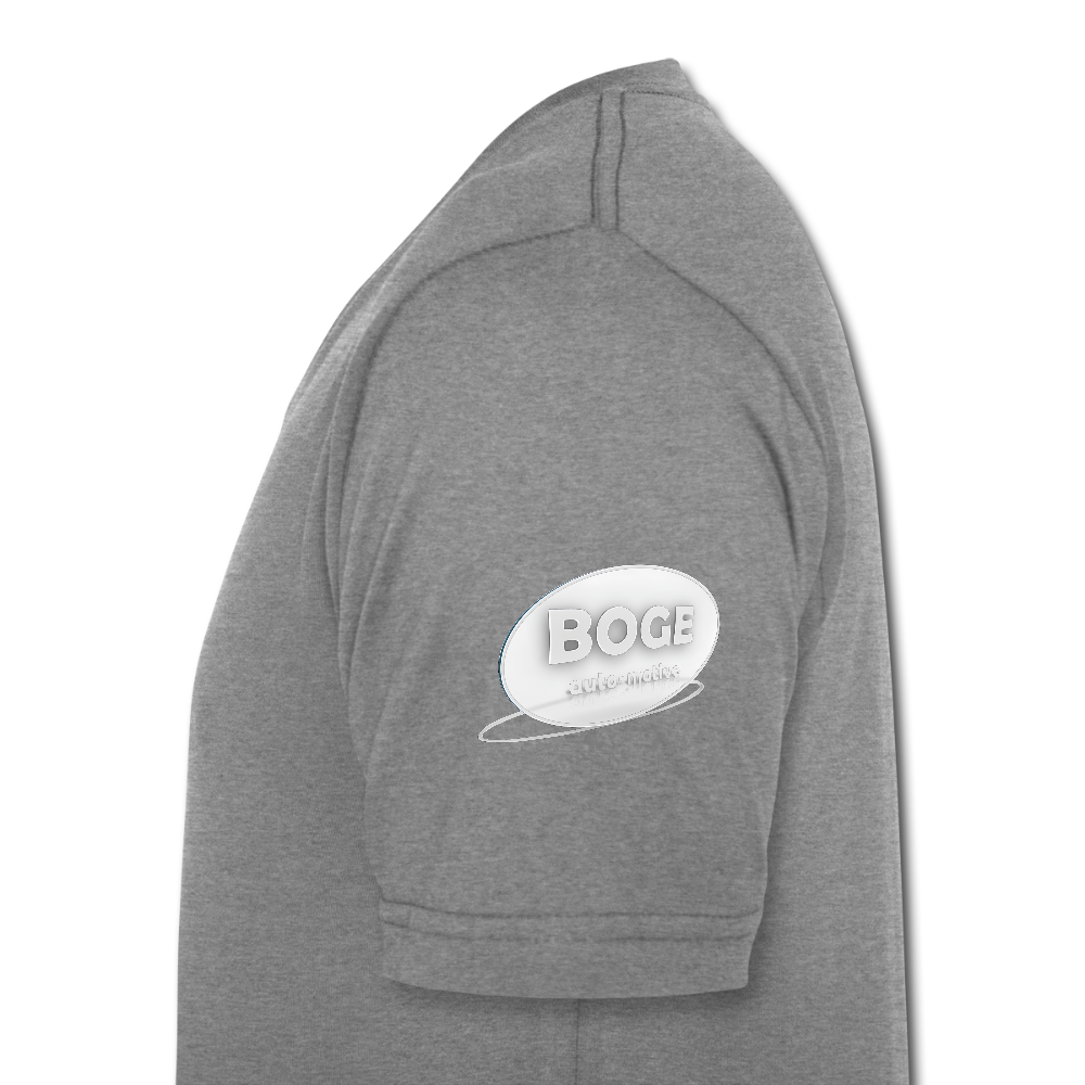 BOGE Auto-Motive – RETRO Powered by BOGE - Men's Organic V-Neck T-Shirt - dark heather grey