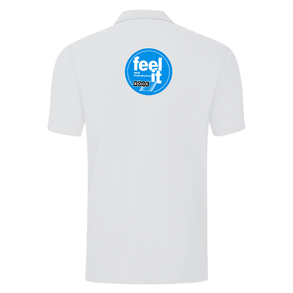 BOGE auto-motive wear  "Feel it" RETRO Jako Polo Organic Men - white