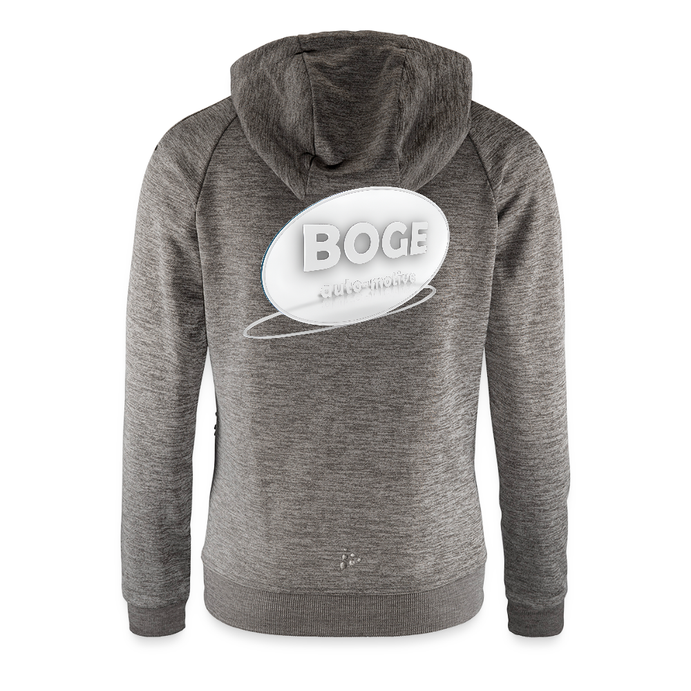 BOGE auto motive wear - CRAFT ADV Unify Women's Hooded Jacket - dark heather grey