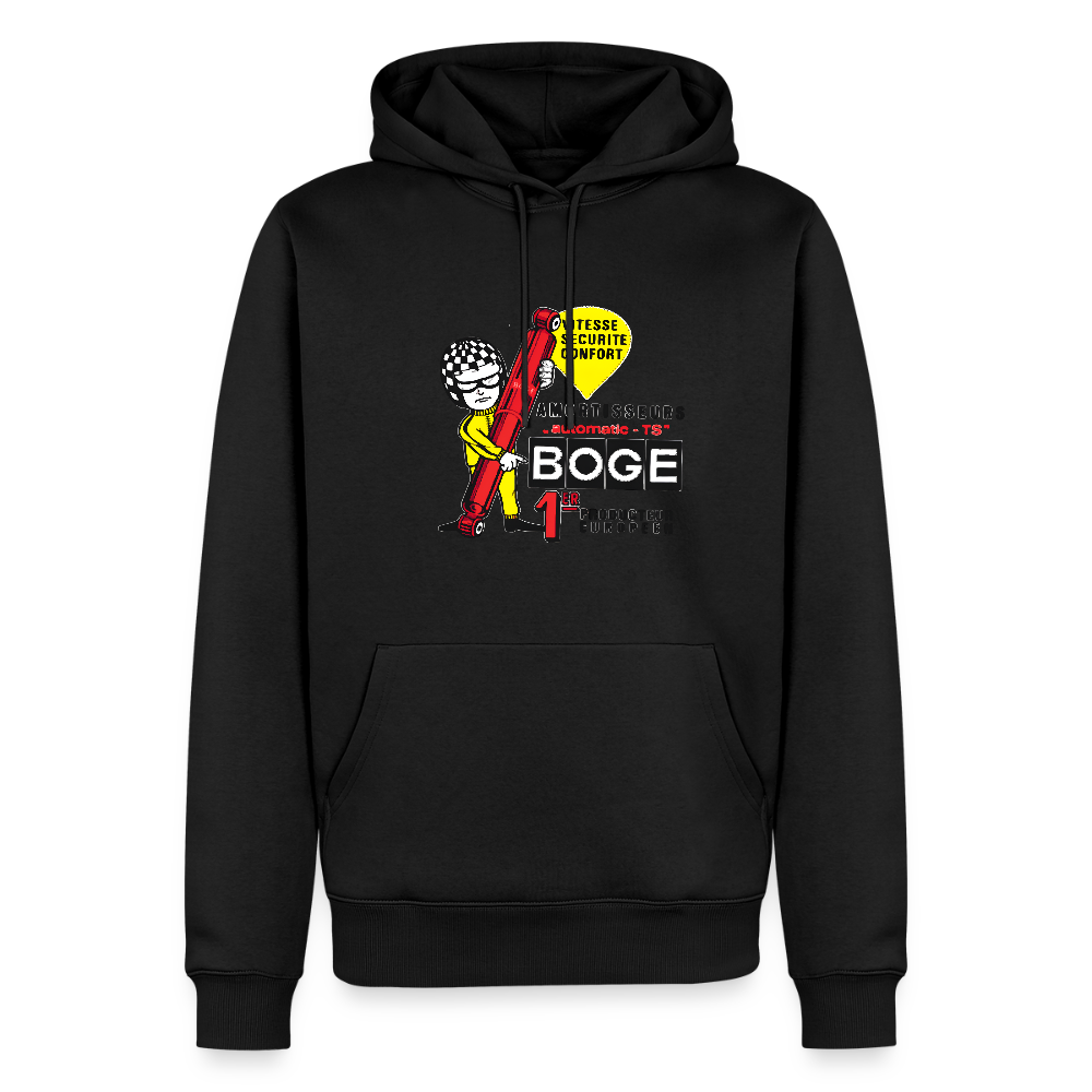 BOGE auto-motive wear  "Aumotisseurs" + "Feel it" RETRO Hoodie - black
