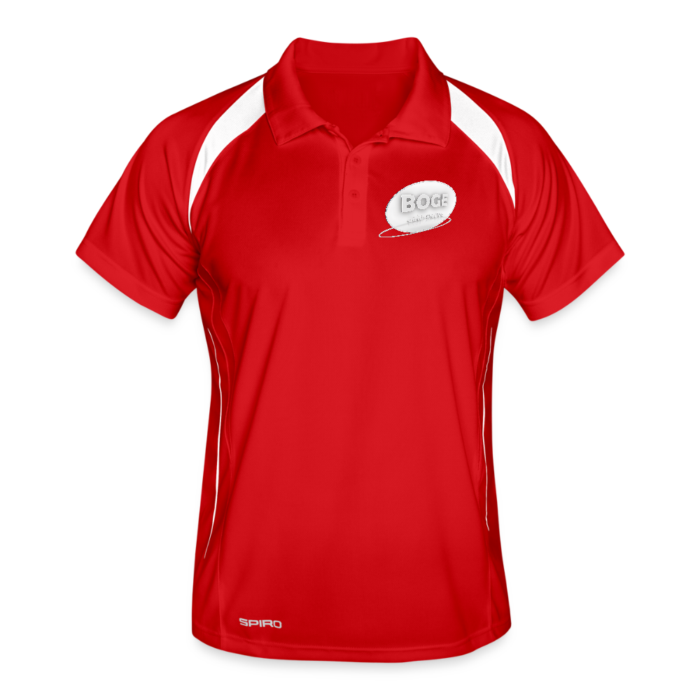 BOGE auto-motive wear - Man Polo breathable - red/white