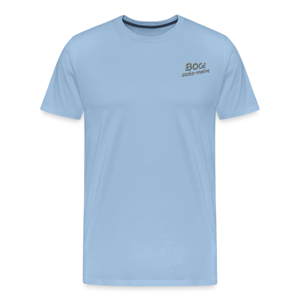 BOGE auto-motive wear – Organic Relaxed Men's T-Shirt Made in EU - sky
