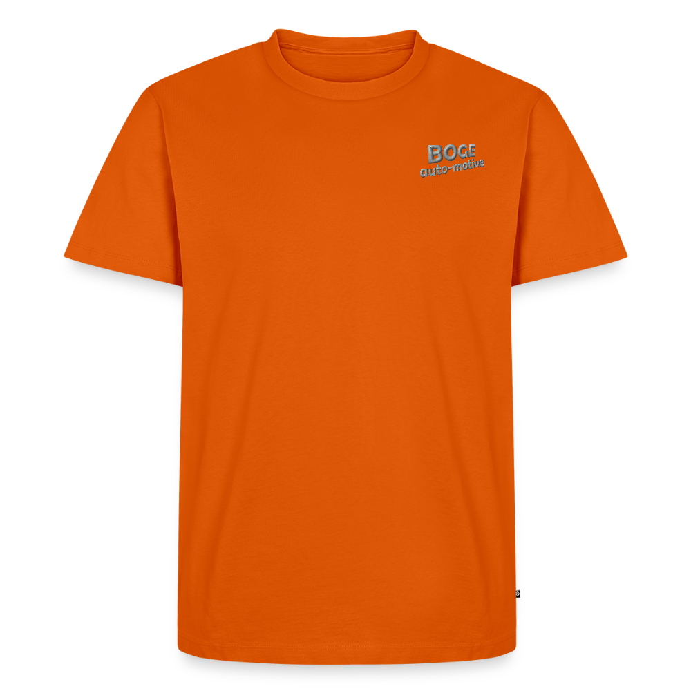 BOGE auto-motive wear – Organic Relaxed Men's T-Shirt Made in EU - orange 