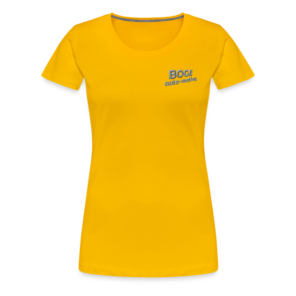 BOGE Auto-Motive – RETRO Powered by BOGE - Women’s Premium T-Shirt - sun yellow