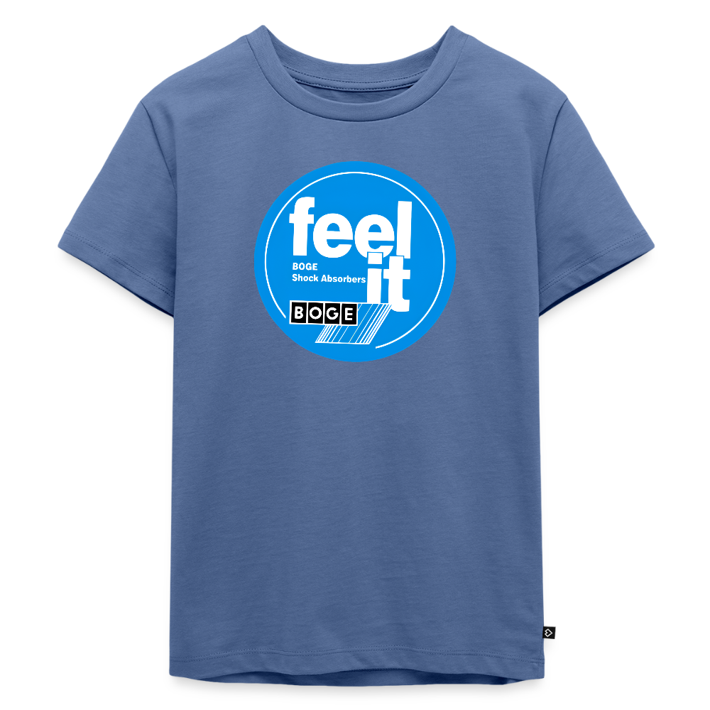 BOGE auto-motive wear - RETRO Feel it-  Kids' Premium T-Shirt - stone blue