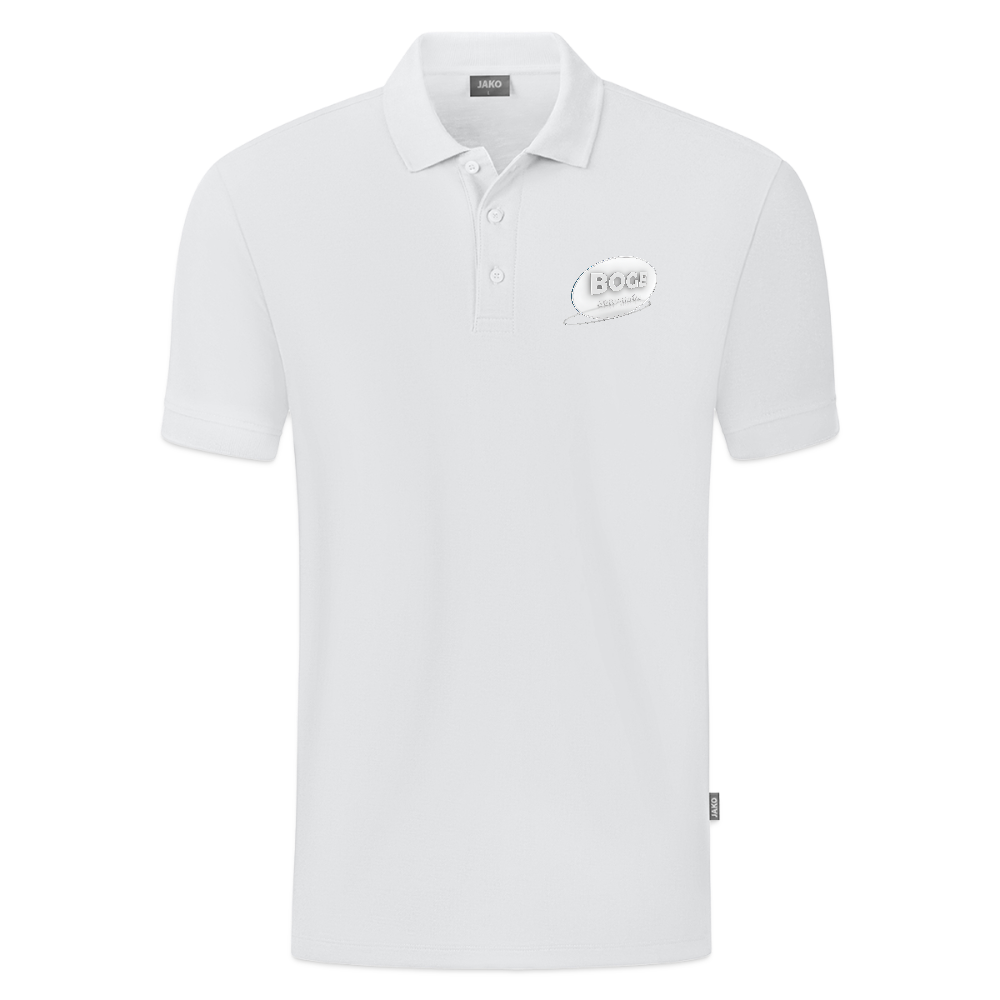 BOGE auto-motive wear  "Feel it" RETRO Jako Polo Organic Men - white