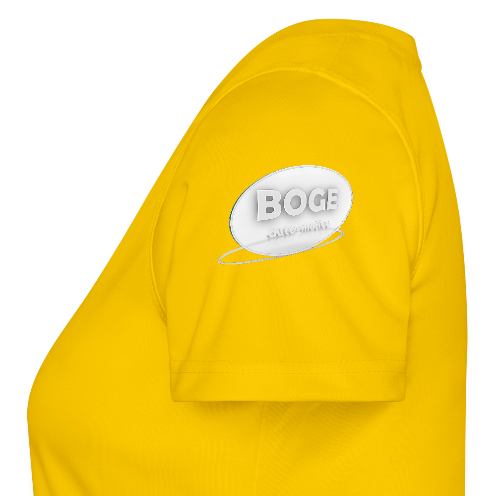 BOGE auto-motive wear – TS Women's Functional T-Shirt - egg yellow