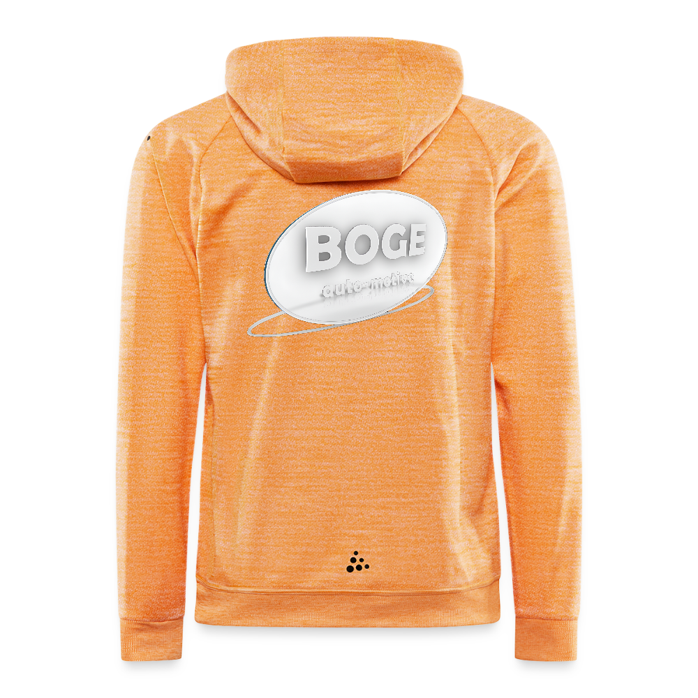 BOGE auto motive wear - CRAFT ADV Unify Hooded jacket - heather bright orange
